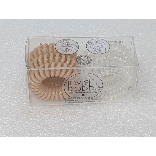 Invisibobble Original Crystal Clear & To Be Or Nude To Be Traceless Hair Rings 6