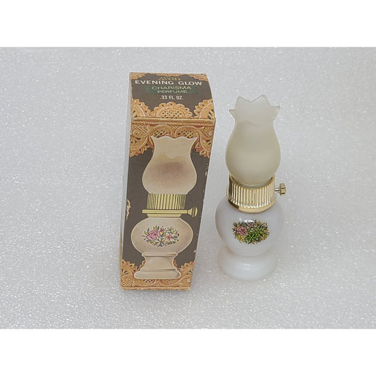 Vintage Avon Evening Glow Charisma Cologne Perfume Oil Lamp .33 oz