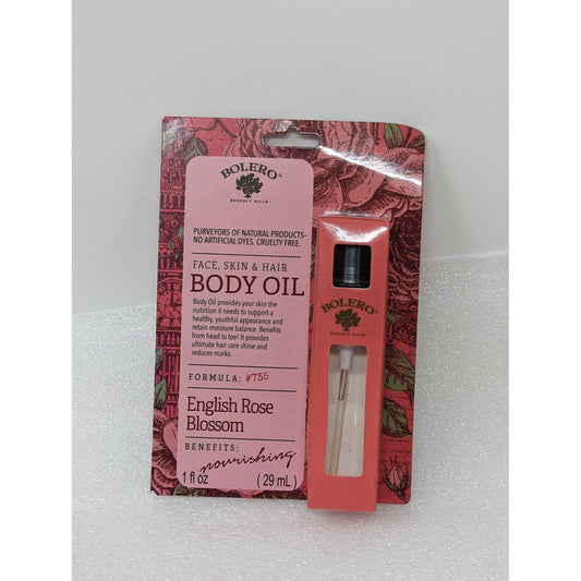 Bolero Face Skin & Hair Body Oil English Rose Blossom