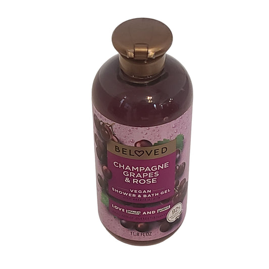 Beloved Champagne Grapes & Rose Vegan Shower & Bath Gel Love Beauty and Planet