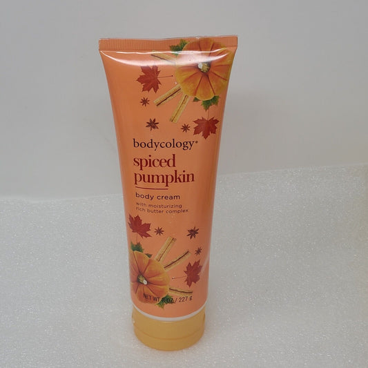 Bodycology Spiced Pumpkin Body Cream with Moisturizing Rich Butter Complex 8 oz