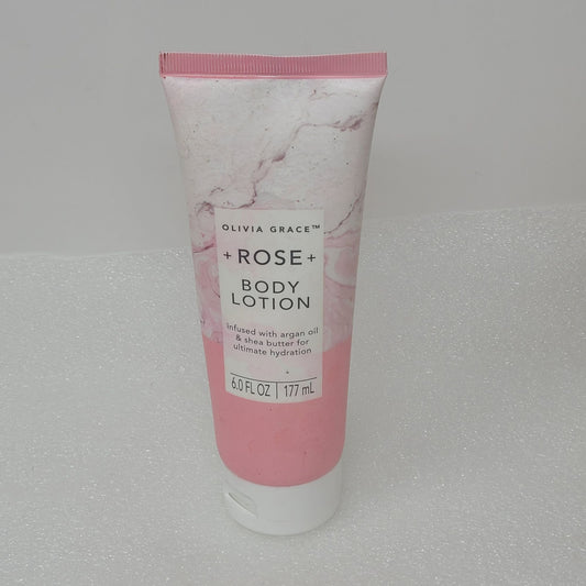 Olivia Grace Body Lotion Rose 6 oz Argan Oil & Shea Butter