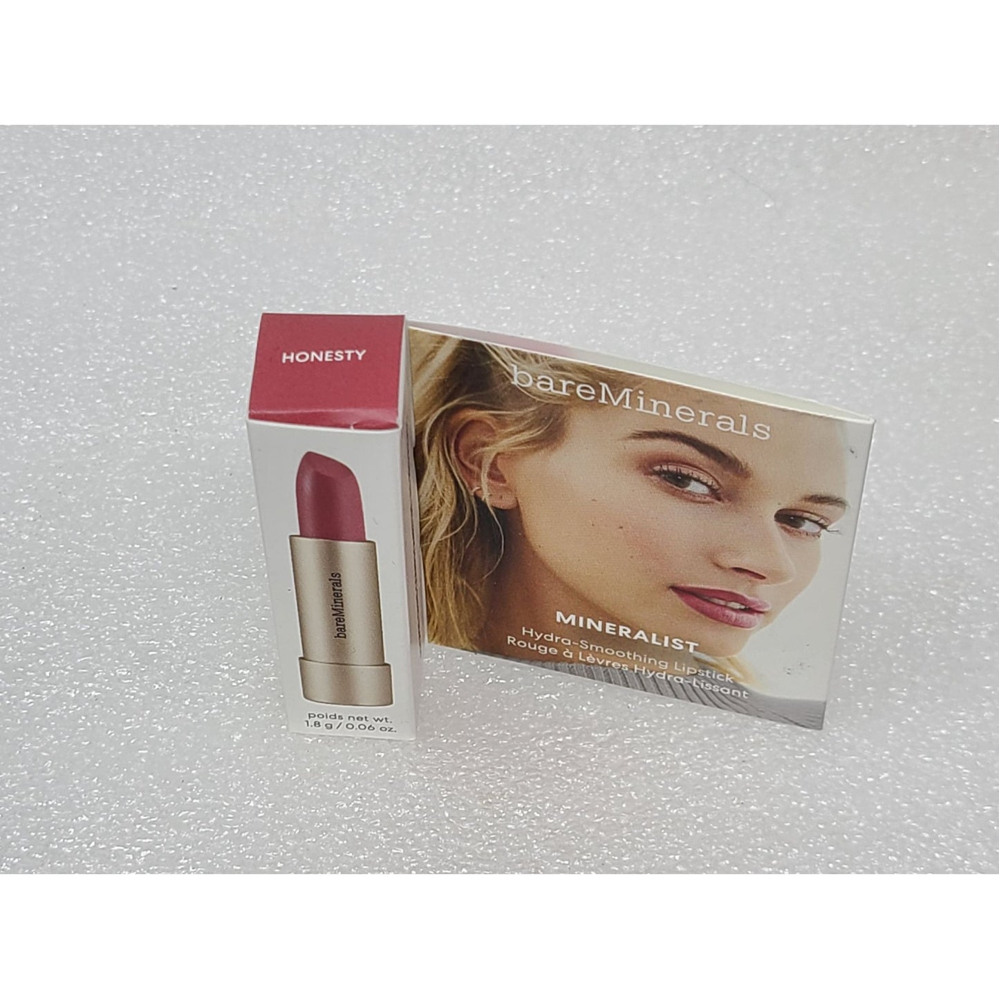 BareMinerals Mineralist Hydra-Smoothing lipstick Honesty .06 oz Mini