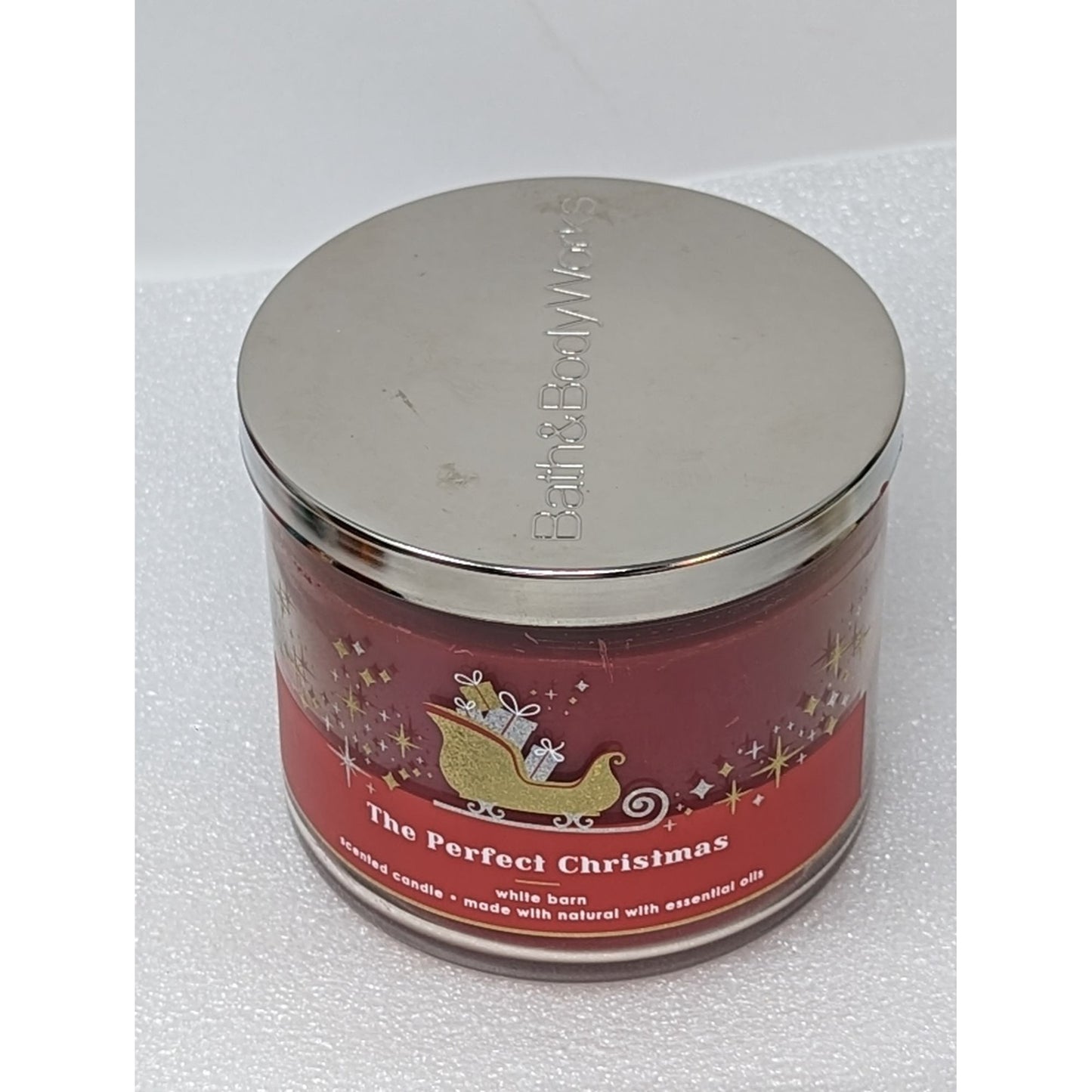 Bath & Body Works White Barn The Perfect Christmas 3 Wick Scented Candle